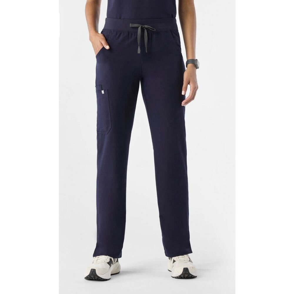 FIGS Kade Cargo Scrub Pants SP Navy Technical Collection Medical Straight Petite